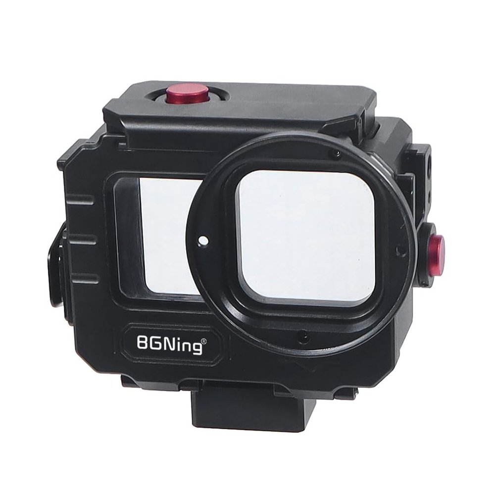 BGNing Aluminum Alloy 80m Waterproof Housing Case Diving Case for 12 11 10 9 Action Camera Underwater Vlog Shell Protective Frame (Quick Install ComboA)