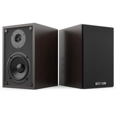 BESTISAN Bluetooth Bookshelf Speakers with RCA Input, Record Player Speakers with Sub Out Port for SW65C/ SW65D,4 Inch Woofer, SR04F-01