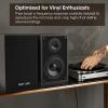 BESTISAN Bluetooth Bookshelf Speakers with RCA Input, Record Player Speakers with Sub Out Port for SW65C/ SW65D,4 Inch Woofer, SR04F-01 view 4