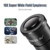 DZQ ZQ-1X Multi-Directional Microscope Micro-Setting Microscope,7X-45X Magnification,0.7X-4.5X Zoom Objective,60-Led Ring Light,Spring Bracket,Includes 0.5X Barlow Lens view 2