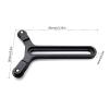 Lens Support Bracket Adjustable 2 Wheeled Y Shaped Lens Support Frame Vertical Adjustment Suitable for RS4 RS3 Camera view 3