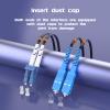 Buacoz LC/UPC to SC/UPC Outdoor Armored Fiber Patch Cable,Duplex - 9/125m Fiber Optic Jumper Optical Patch Cord,200Meter/656ft Industrial Single Mode Duplex Fiber Optic Internet Cables TPU Black view 4