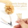GlamorDove Hair Extension Pliers with Silicone Handle Anti-slip Keratin Bond Cutters for Pre-bonded Extensions K-Tip Extensions Electrical Wire Cable Cutters Wire Flush Cutters Wire Clippers Nippers view 2