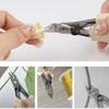 GlamorDove Hair Extension Pliers with Silicone Handle Anti-slip Keratin Bond Cutters for Pre-bonded Extensions K-Tip Extensions Electrical Wire Cable Cutters Wire Flush Cutters Wire Clippers Nippers view 4