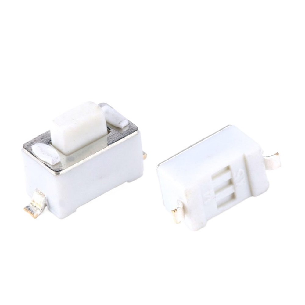 40Pcs/lot 3 * 6 * 5 White SMD Touch Button Switch ON/OFF For Mobile Phone PCB Sound Car Remote Control Keyboard