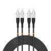 Buacoz FC to FC UPC Outdoor Armored Fiber Patch Cable 36Meter/118ft Single Mode Duplex Fiber Optical Cable Patch Cord Jumper,9/125um Fiber Optic Internet Cable TPU Black view 1