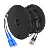 Buacoz 100Meter/328ft Outdoor Armored Fiber Patch Cable FC/UPC to SC/UPC Single Mode Duplex Fiber Optic Internet Cables - Simplex - 9/125um Fiber Optic Jumper Optical Patch Cord view 1