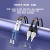 Buacoz LC/PUC to FC/PUC Outdoor Armored Fiber Patch Cable, Single Mode Duplex Fiber Optic Cable Jumper Optical Patch Cord, 100Meter/328ft - 9/125m TPU Black Fiber Optic Internet Cables view 4