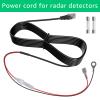 SigeIy 9.8 feet Long Straight Through Power Cord for Radar and Laser detectors Compatible with Cobra Escort Direct Wire view 2
