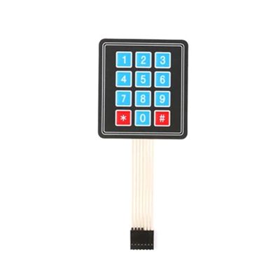 PGMTDEFXJO 4 12 16 20 Key 4 * 4 Membrane Switch Keypad 1x4 3x4 4x4 4 * 5 Matrix Array Matrix Keyboard Smart car 1/2/5/10Pcs(12 Key,2Pcs)