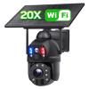 INQMEGA High-Definition 6MP Dual-Lens Wireless Solar Security Camera with 20X Zoom, PIR Motion Detection, and Colour Night Vision, Complete with a 10W Solar Panel for Continuous Power view 1