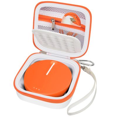 Boobowl Hard Case Compatible with SIMO/for Skyroam Solis Lite 4G LTE Portable WiFi Mobile Hotspot, Travel Router Storage Bag with Mesh Pocket for Rechargeable Batteries, Charger (Box Only) (White)