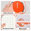 Boobowl Hard Case Compatible with SIMO/for Skyroam Solis Lite 4G LTE Portable WiFi Mobile Hotspot, Travel Router Storage Bag with Mesh Pocket for Rechargeable Batteries, Charger (Box Only) (White) view 3