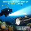 Siuyiu Dive Light with 16 LED Beads, 3800 Lumens Scuba Diving Flashlight, USB- C Rechargeable 200M Underwater Lights, IPX8 Waterproof Underwater Flashlight for Divers Scuba Diving Gifts view 2