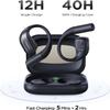 1MORE S70 Open Ear Headphones - True Wireless Bluetooth Open Earbuds, Comfortable Out of Ear Earbuds, Balance AIR+, IPX5 Waterproof, 40H Playtime, App Control, Clear Calls, Black view 3