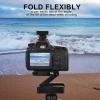 Flexible Tilt Head Folding Plate, Z Type Flexible Mounting Screw Tr Quick Release Plate, Fit for Nikon DSLR view 2