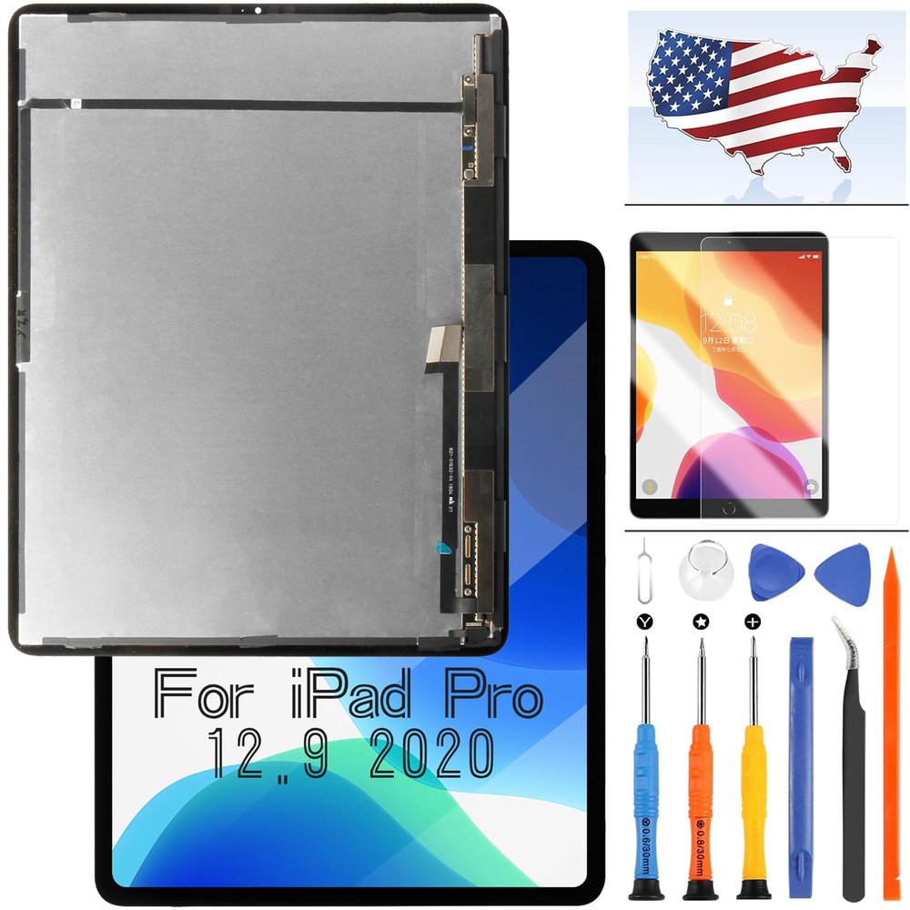 Screen for iPad Pro 12.9 3rd Gen Screen Replacement for iPad Pro 12.9 4th Gen LCD Display A1876 A1895 A1983 A2014 A2229 A2069 A2232 A2233 LCD Screen Assembly Touch Digitizer Part Kits