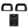 JJC 2-Pack FDA-EP10 Eyecup Eyepiece Viewfinder & Battery Charger for Sony A6000 A6100 A6300 NEX-7 NEX-6 Cameras view 1
