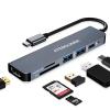 MacBook USB-C Hub Adapter - Multiport Docking Station With HDMI for MacBook Pro and Thunderbolt Devices view 1