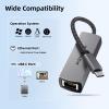 WALNEW USB C 2.5Gbps Ethernet Adapter & USB C Micro SD Card Reader Bundle view 4
