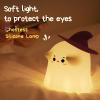 eirix Ghost Night Light Halloween Decorations Night Light Silicone Rechargeable Night Lamp with 3 Level Dimmable Bedside Lamp Nursery Nightlight Dorm Decor, Funny Holidays Gift Cool Gadgets for Kids view 2