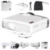 Godox Lux Junior Retro Camera Flash with Diffuser, Speedlite GN12 6000K200K CCT, Automatic and Manual Modes 1/1-1/64 Flash Power, 28mm Focal Length for Canon Nikon Sony Fuji Olympus Cameras - White view 1