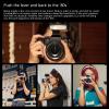Godox Lux Junior Retro Camera Flash with Diffuser, Speedlite GN12 6000K200K CCT, Automatic and Manual Modes 1/1-1/64 Flash Power, 28mm Focal Length for Canon Nikon Sony Fuji Olympus Cameras - White view 3