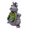 Hintyne Frog Garden Ornaments Solar Frog Statue Garden Ornaments Outdoor LED Lights Figurine Decorations for Patio Yard with Crown view 3