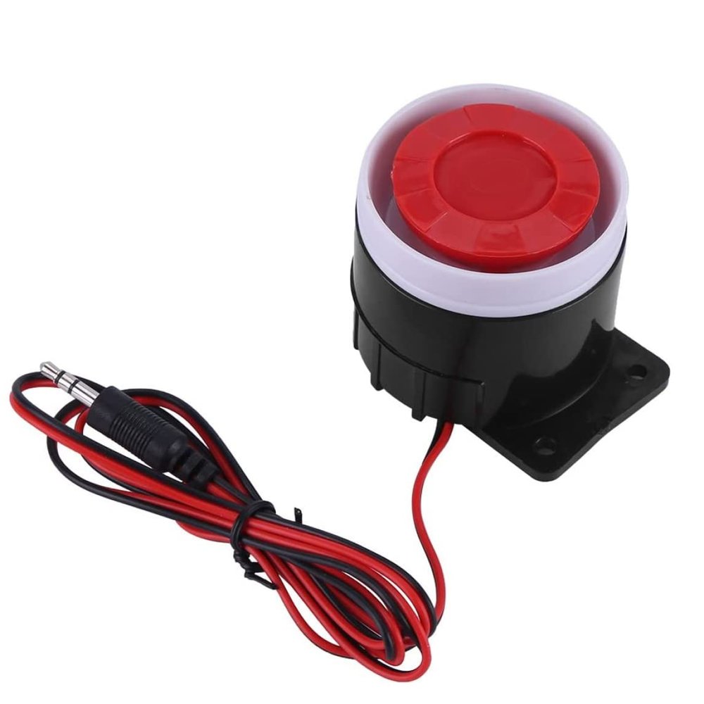 Wired Mini Siren Horn 12V Sound for Home Office Shop Garage Security Warning Alarm System, Wired Warning Siren