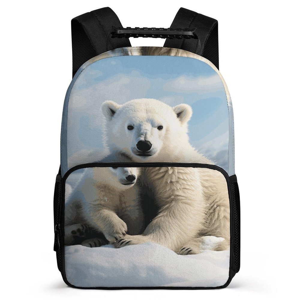 GFLFMXZW Extra Large Laptop Backpack for Woman Lightweight Computer Bag Cute Polar Bear Work Bag Travel Daypacks for Man