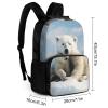 GFLFMXZW Extra Large Laptop Backpack for Woman Lightweight Computer Bag Cute Polar Bear Work Bag Travel Daypacks for Man view 2
