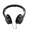 DirectNine Basics Kids Wire Headphones - Over Ear Headset with Microphone, HiFi Stereo, Foldable, Lightweight, Stretchable, Soft Ear Pads, 3.5mm , for Learning & Entertainment, Black A view 1