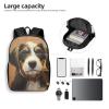 JHLMN Backpack Dog training Travel Casual Laptop Backpack 17 inch Waterproof Hiking Daypack for Men Women view 4
