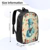 JHLMN Backpack Magician rabbit Travel Casual Laptop Backpack 17 inch Waterproof Hiking Daypack for Men Women view 2