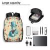 JHLMN Backpack Magician rabbit Travel Casual Laptop Backpack 17 inch Waterproof Hiking Daypack for Men Women view 4