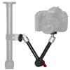 Adjustable Aluminum Alloy Camera Arm, 360 Degree Rotatable Photography Arm with 1/4 Screw, Cold Shoe Base, Phone Clip for LED Lights, LCD Monitors, Digital SLR Cameras view 2