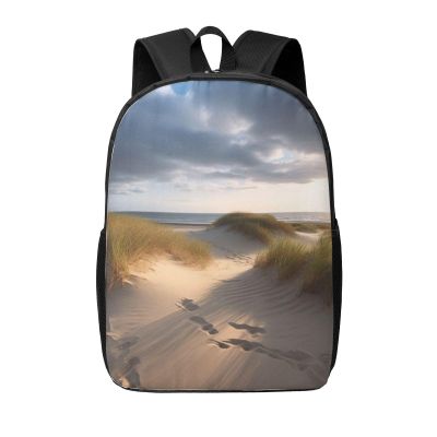 JHLMN Backpack beach dunes Travel Casual Laptop Backpack 17 inch Waterproof Hiking Daypack for Men Women