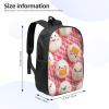 JHLMN Backpack Lovely Rice Ball Travel Casual Laptop Backpack 17 inch Waterproof Hiking Daypack for Men Women view 2