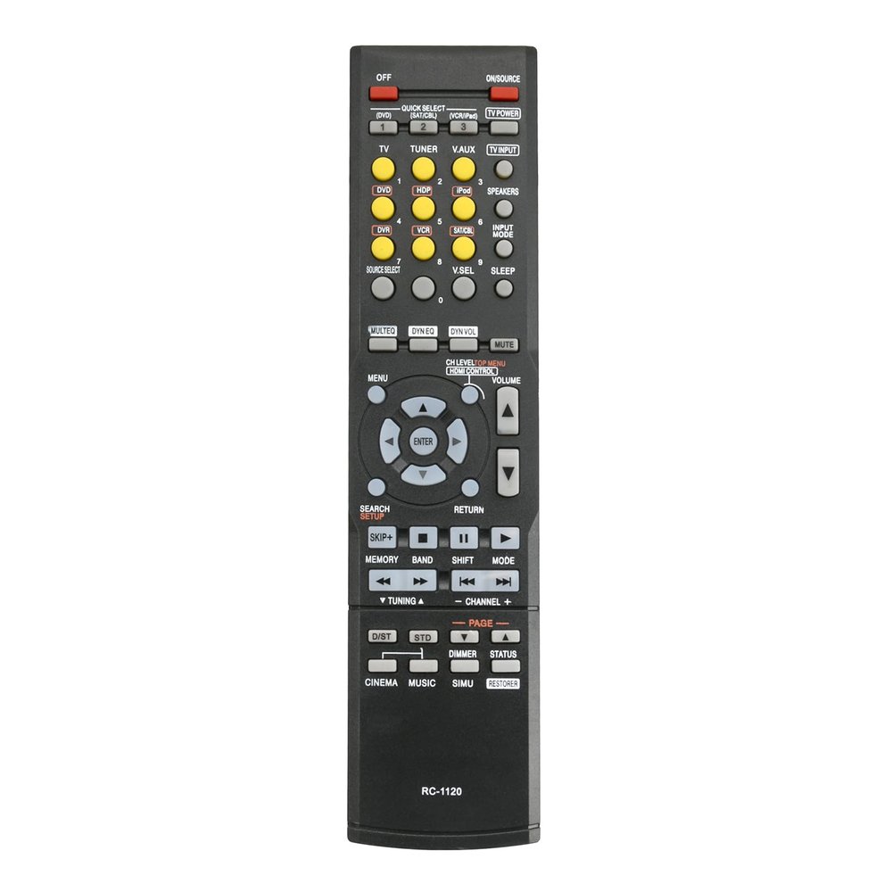 RC-1120 Replace AV Receiver Remote Control Compatible with Denon AV Surround Receiver AVR-590 AVR-1610 DHT-590BA AVR590 AVR1610 DHT590BA AVR-591 AVR390 AVR-1610 AVR-391