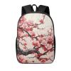 JHLMN Backpack Japanese Floral Cherry Blossom Travel Casual Laptop Backpack 17 inch Waterproof Hiking Daypack for Men Women view 1