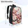JHLMN Backpack Japanese Floral Cherry Blossom Travel Casual Laptop Backpack 17 inch Waterproof Hiking Daypack for Men Women view 2