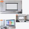REDEXI 60-inch Pull Down Projector Screen, Portable Projection Screen Outside Movies Screen, 16:9 4:3 HD Projection Screen, Wall/Ceiling Mount(4:3) view 2