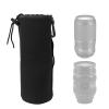 EBTOOLS Lens Pouch, Anti Scratch Shockproof Fabric with Hook Lens Protector Bag for AE S VR 70-300mm f/4, EF 24-70mm f/2.8L USM Lens, for DSLR Camera Lenses view 1