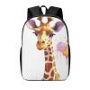 JHLMN Backpack Giraffe1 Travel Casual Laptop Backpack 17 inch Waterproof Hiking Daypack for Men Women view 1