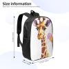 JHLMN Backpack Giraffe1 Travel Casual Laptop Backpack 17 inch Waterproof Hiking Daypack for Men Women view 2