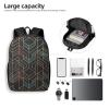 JHLMN Backpack Geometric Lines Travel Casual Laptop Backpack 17 inch Waterproof Hiking Daypack for Men Women view 4