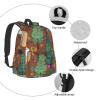 RLDOBOFE Alpacas Backpack Travel Casual Daypack for Men Women Laptop Backpack Lightweight Double Shoulder Bag for Work Hiking view 3