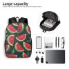 JHLMN Backpack Red watermelon Travel Casual Laptop Backpack 17 inch Waterproof Hiking Daypack for Men Women view 4