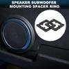 TUCKBOLD Speaker Spacer Ring Midrange Speaker Spacer Adapter for Nissan Waterproof Speaker Subwoofer Mounting Spacer Bracket Ring Black 2 Pcs view 2