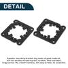 TUCKBOLD Speaker Spacer Ring Midrange Speaker Spacer Adapter for Nissan Waterproof Speaker Subwoofer Mounting Spacer Bracket Ring Black 2 Pcs view 4